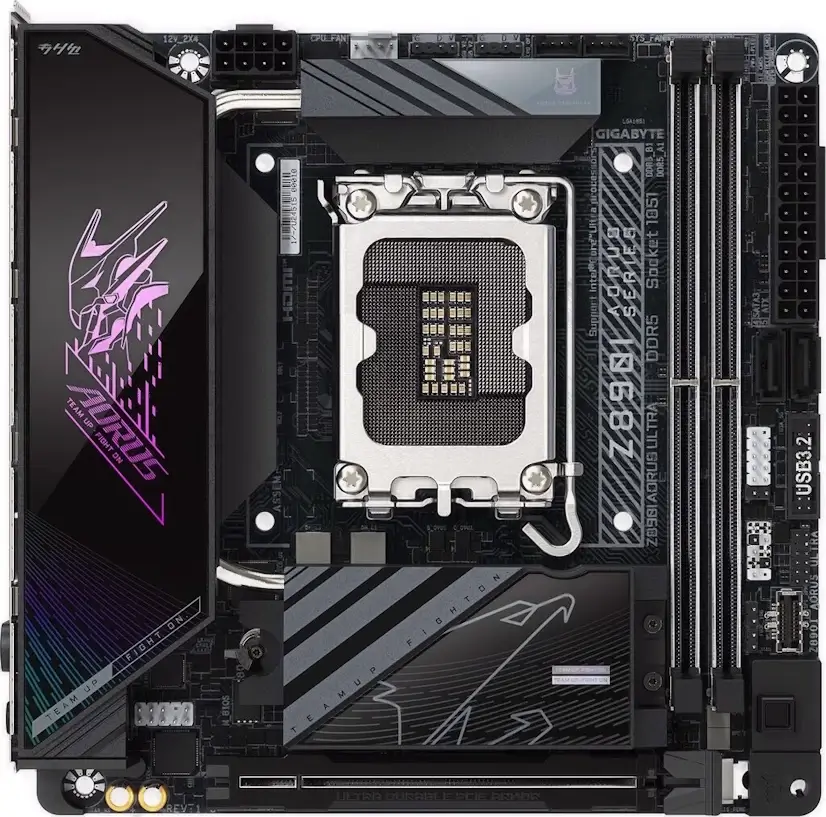 Montaje Placa Base Gigabyte Z890I AORUS ULTRA Gaming PC El Vellón